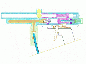 Схема работы маркера Kingman Spyder (фото с сайта "Русские партизаны" www.ruspartizans.top)